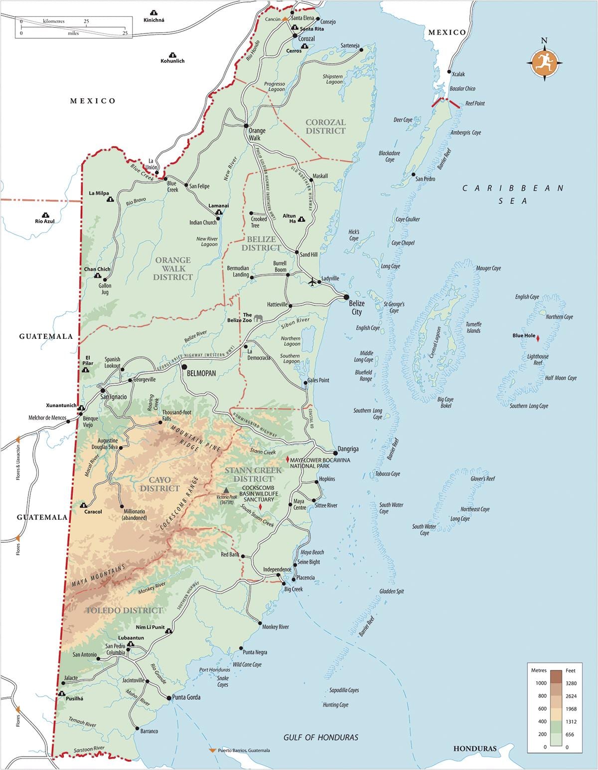 지도 벨리즈